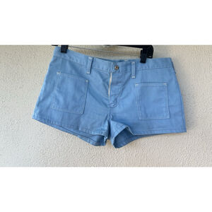 VTG Y2K Wrangler Shorts Size 30 Denim Micro Mini Booty Logo Boho Western Cowgirl